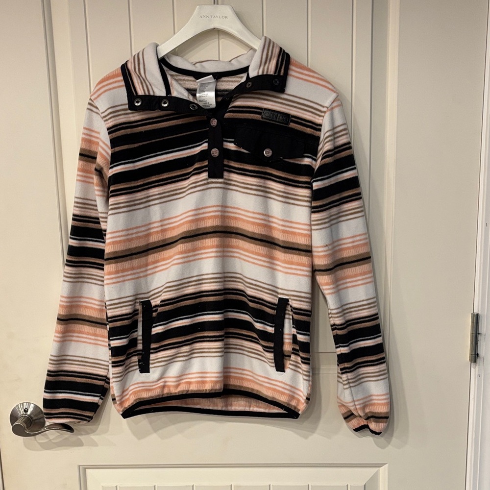 Cinch Women’s Striped Sweater - Black, Brown, Cream